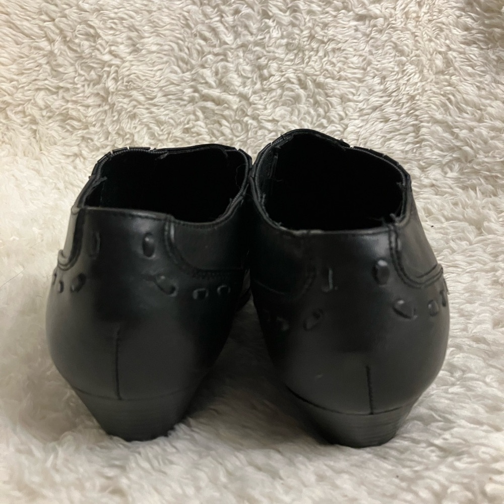 EUC Ellemenno Coastal Cowgirl Black Ankle Boots Booties Western Like New Sz 7.5M - Picture 7 of 11